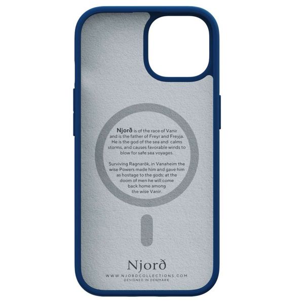 Njorð Collections Wildleder Comfort+ Case MagSafe für das iPhone 15 - Blue