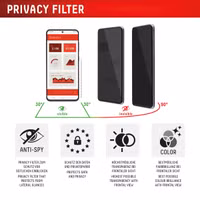 Displex Displayschutz aus gehärtetem Glas Privacy Apple iPhone 17 / 17 Pro