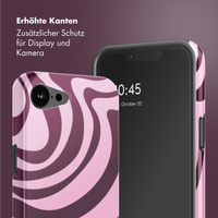 Selencia Vivid Rückabdeckung mit MagSafe Apple iPhone 16e - Wavy Swirl Pink Plum