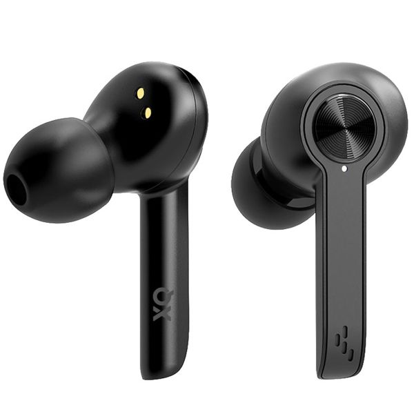 XQISIT ﻿TW300 In Ear Earbuds - Kabellose Kopfhörer - Active Noise Cancelling - Schwarz