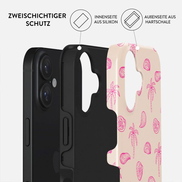 Burga Tough Back Cover für das iPhone 16 - Beach Please