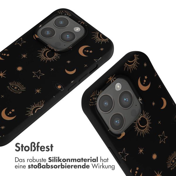 imoshion SilikonHülle design mit Band Apple iPhone 15 Pro - Sky Black