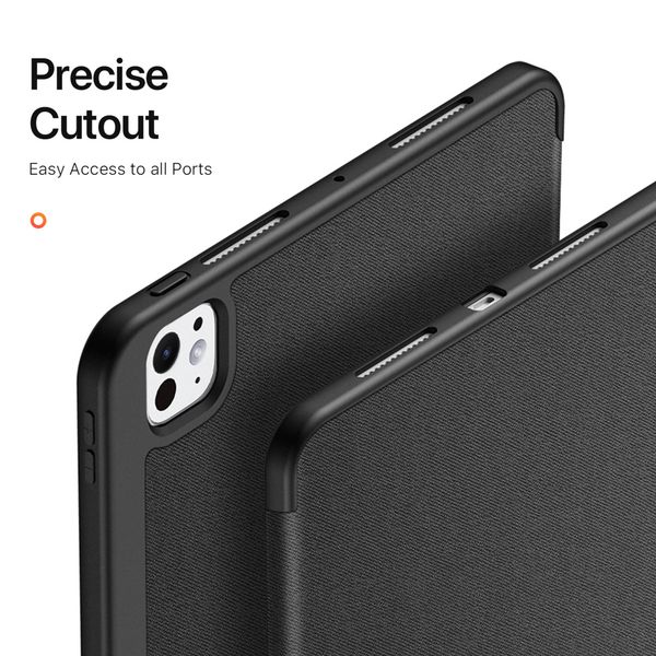 Dux Ducis Domo Klapphülle Apple iPad Pro 13 (2024) M4 - Schwarz