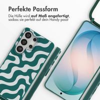 imoshion SilikonHülle design mit Band Samsung Galaxy S26 Ultra - Petrol Green Groovy