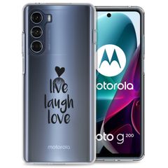 imoshion Design Hülle für das Motorola Moto G200 - Live Laugh Love