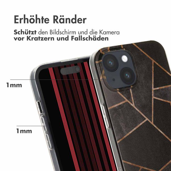 imoshion Design Hülle für das iPhone 15 - Black Graphic