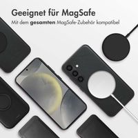 Accezz MagSafe Leather Backcover für das Samsung Galaxy S24 - Onyx Black