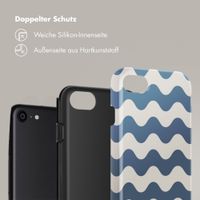 Selencia Vivid Back Cover Apple iPhone SE (2022 / 2020) / 8 / 7 - Wave Vibes Classic Blue