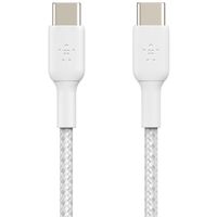 Belkin Boost↑Charge™ Braided USB-C-zu-USB-C Kabel - 1 Meter - Weiß