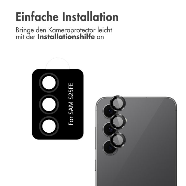 imoshion 2er Pack Kameraobjektivschutz für das Samsung Galaxy S25 FE - Schwarz
