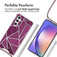 imoshion Design Hülle mit Band Samsung Galaxy A54 (5G) - Bordeaux Graphic