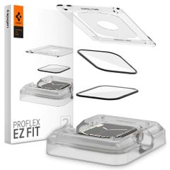 Spigen Pro Flex EZ Fit Displayschutzfolie mit Applikator für die Apple Watch Apple Watch Series 7/8/9 - 41 mm - Transparent