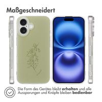 imoshion Design Hülle für das Apple iPhone 16 - Floral Green