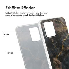 imoshion Design Hülle Motorola Moto G54 - Black Marble