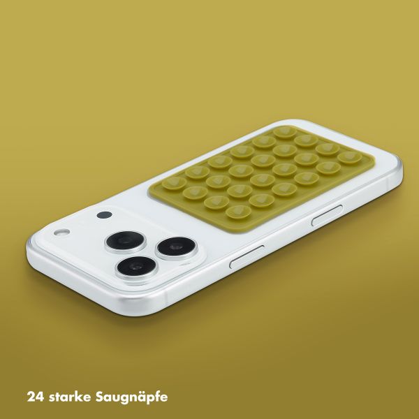 Selencia ﻿2er-Pack Telefonhalter Saugnapf - Olive Dust