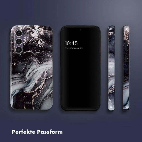 Selencia Vivid Back Cover Samsung Galaxy S23 FE - Chic Marble Black