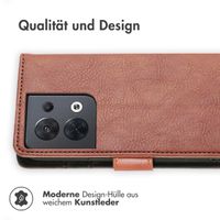 imoshion Luxuriöse Klapphülle für das Oppo Reno 8 5G - Braun