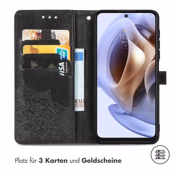 imoshion Mandala Klapphülle Motorola Moto G14 - Schwarz