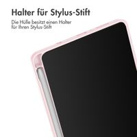 imoshion Trifold Hardcase Klapphülle für das Samsung Galaxy Tab A9 8.7 Zoll - Rosa