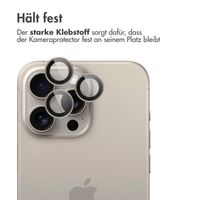 imoshion 2er-Pack Objektivschutz für Kamera für das Apple iPhone 15 Pro / 15 Pro Max - Natural Titanium