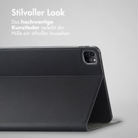 Accezz Classic Klapphülle Apple iPad Pro 12.9 (2022) / Pro 12.9 (2021) / Pro 12.9 (2020) - Schwarz