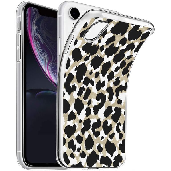 imoshion Design Hülle für das iPhone Xr - Leopard / Schwarz