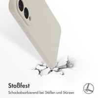 Accezz Liquid Silikoncase mit MagSafe Samsung Galaxy S25 Edge - Stone