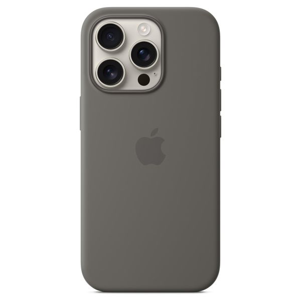 Apple Silikon-Case MagSafe für das iPhone 16 Pro - Stone Gray