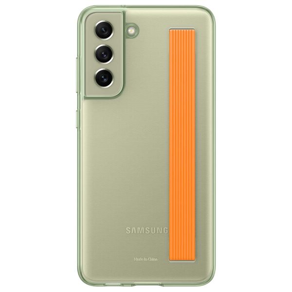 Samsung Original Slim Strap Cover für das Galaxy S21 FE - Olive Green