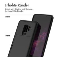 imoshion Backcover mit Kartenfach Samsung Galaxy S9 Plus - Schwarz