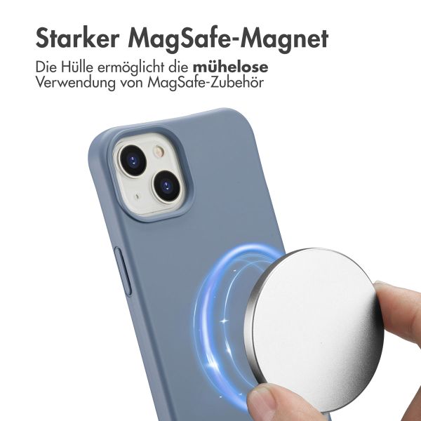 imoshion Color Backcover mit abnehmbarem Handykette und MagSafe Apple iPhone 14 - Ash Blue