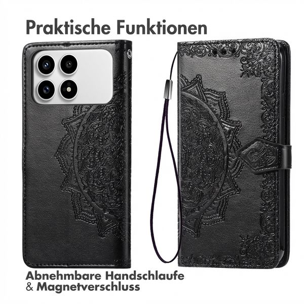 imoshion Mandala Klapphülle Xiaomi Poco F8 Pro - Schwarz