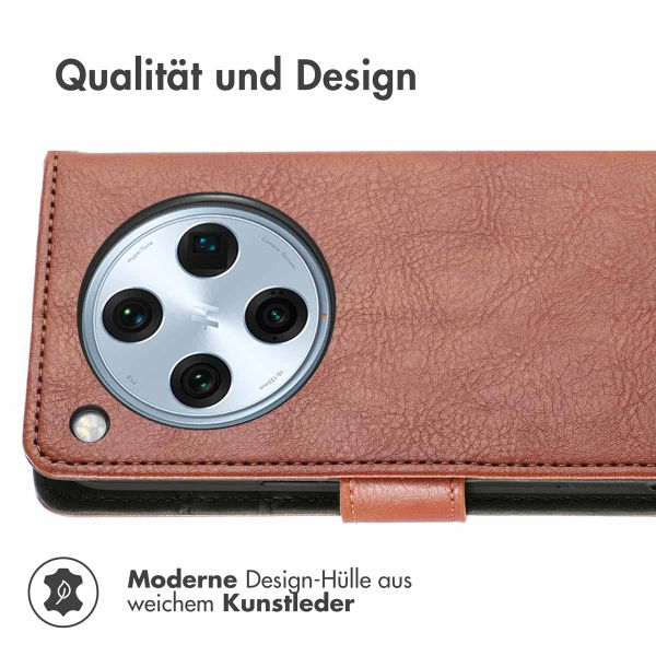 imoshion Luxuriöse Klapphülle Oppo Find X8 Pro - Braun