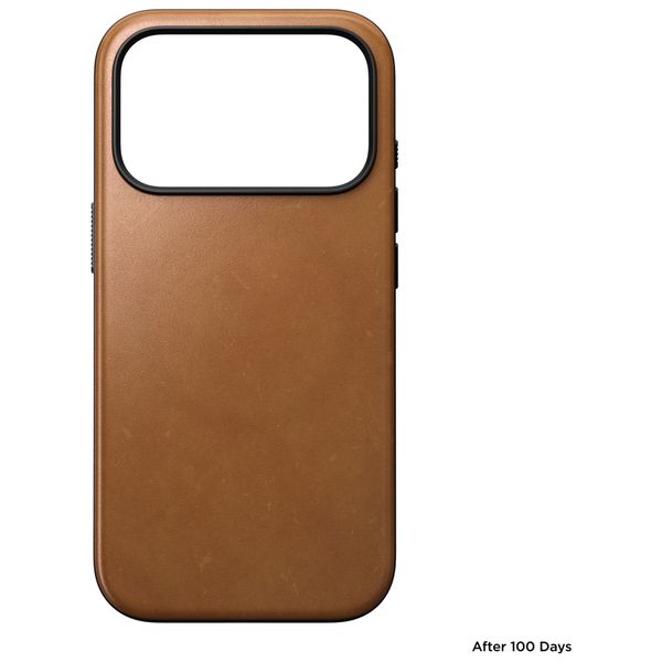 Nomad Modern Leather Case mit MagSafe Apple iPhone 18 Pro / 17 Pro - English Tan