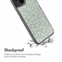 imoshion Design Hülle Apple iPhone 14 - Smoke Green Flowers