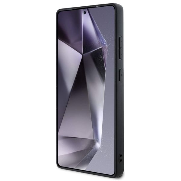 Guess 4G Metal Logo Back Cover mit Glitter Samsung Galaxy S25 Ultra - Schwarz