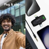 imoshion Duo Pack Mikrofon für Telefon - Ansteckmikrofon - Kabellos - Bluetooth / Lightning / USB-C