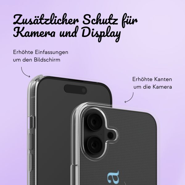 Personalisierte Hülle mit Namen iPhone 16 - Transparent