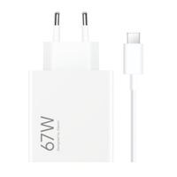 Xiaomi HyperCharge Combo-Ladegerät 67 W mit USB-A-zu-USB-C-Kabel – Weiß