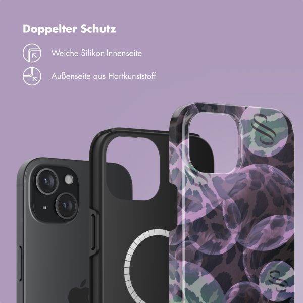 Selencia Vivid Rückabdeckung mit MagSafe Apple iPhone 15 - Leo Bubble Green