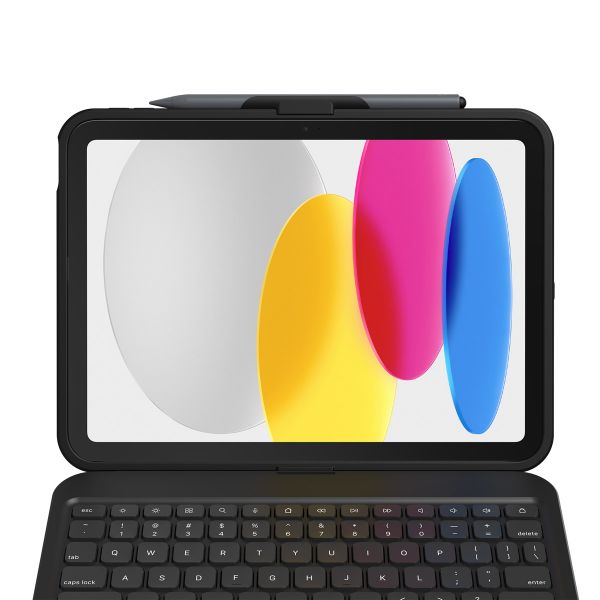 ZAGG ZAGG Tough Keys QWERTZ Keyboard Klapphülle für das Apple iPad 11 (2025) 11 Zoll A16  / iPad 10 (2022) 10.9 Zoll - Schwarz