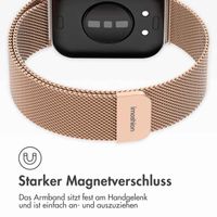imoshion Magnetisches Milanaise Armband für das  Huawei Watch Fit 3 - Rose Gold