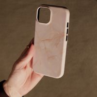 Selencia Vivid Tough Back Cover für das Samsung Galaxy A35 - Golden Beige Marble
