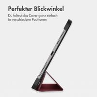 imoshion Trifold Klapphülle Samsung Galaxy Tab A11 Plus - Bordeaux