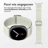 imoshion Elastisches Nylonarmband für das Samsung Galaxy Watch 8 (Classic) - 40 / 44 / 46mm - Beige