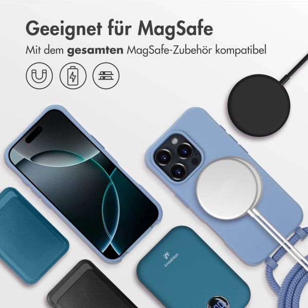 imoshion Color Backcover mit abtrennbarem Band MagSafe für das iPhone 16 Pro - Ash Blue