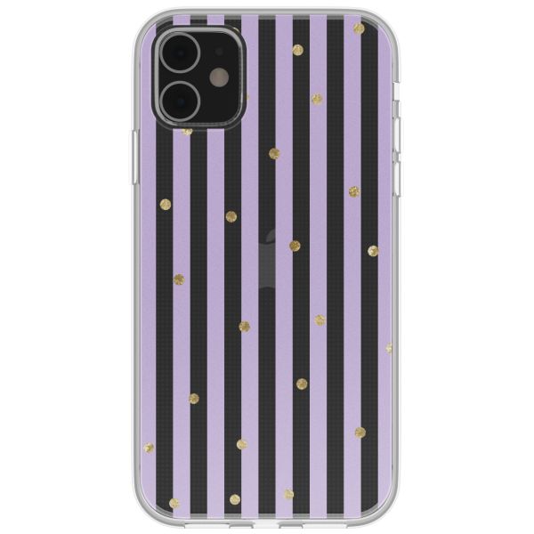 imoshion  Design Hülle für das iPhone 11 - Sparkle Lines Lavender