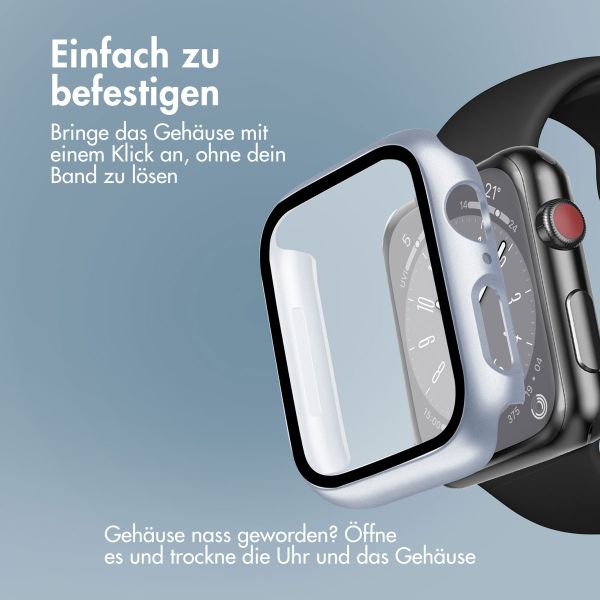 imoshion Full Cover Hard Case für Apple Watch Series 7 / 8 / 9 - 41 mm - Silber