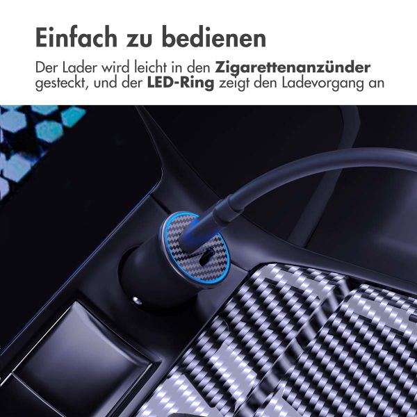 imoshion Auto-Ladegerät – 30-Watt-Schnellladegerät mit 2x USB-C