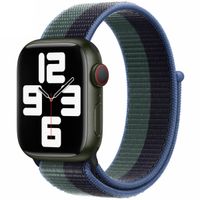 Apple Sport Loop Armband für das  Apple Watch Series 1 t/m 9 / SE (38/40/41 mm) | Series 10 / 11 (42 mm) - Midnight Green
